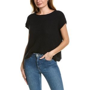 Eileen Fisher Black Crew Neck Sweater
